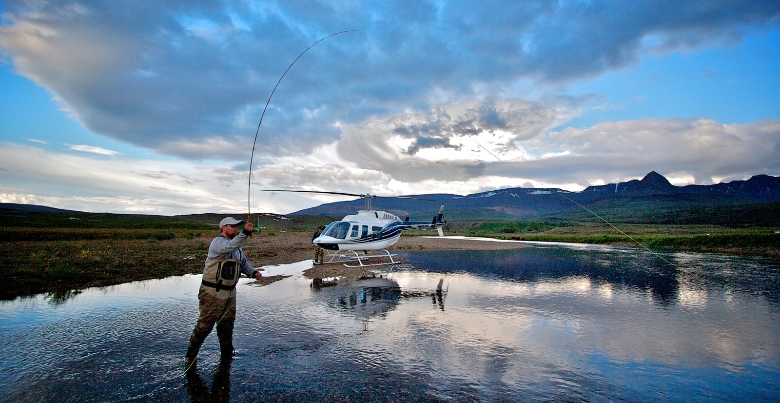 Helicopter Fishing Trip in Iceland. Reykjavik Helicopters Iceland - photo by Jon Gustafsson.